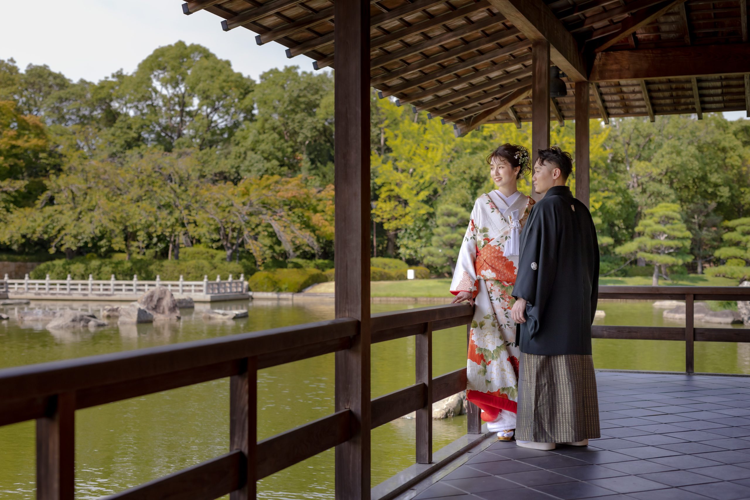 【大仙公園ロケーションプラン】本格日本庭園での撮影が叶う♪★撮影料＋ヘアメイク+衣裳＋撮影全データプラン付き