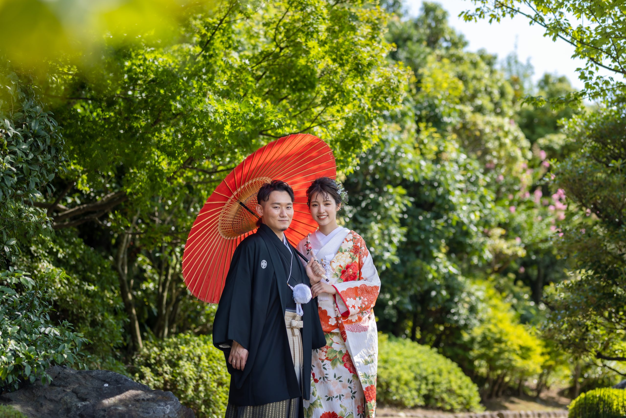 【大仙公園ロケーションプラン】本格日本庭園での撮影が叶う♪★撮影料＋ヘアメイク+衣裳＋撮影全データプラン付き